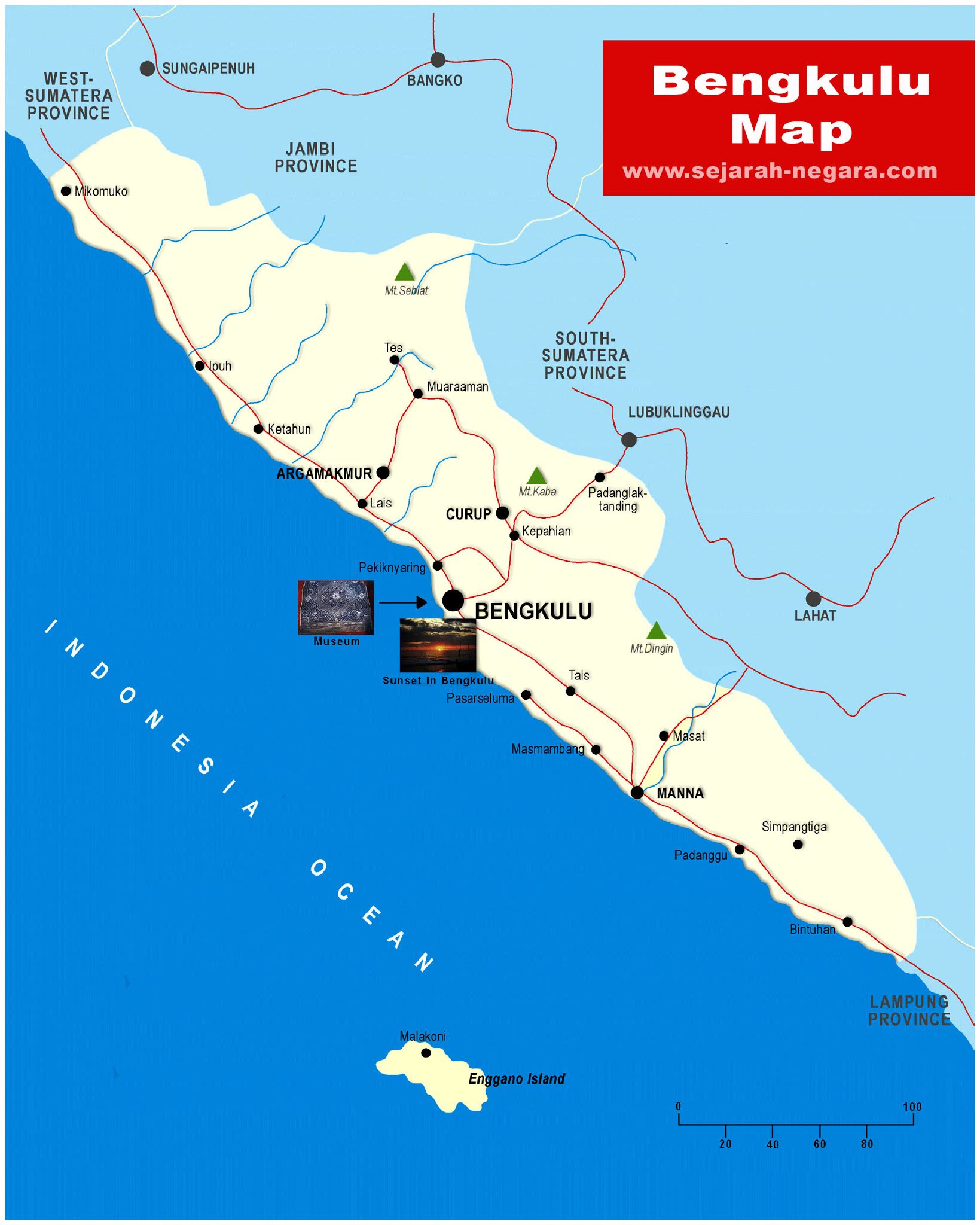 Bengkulu Map High Resolution
