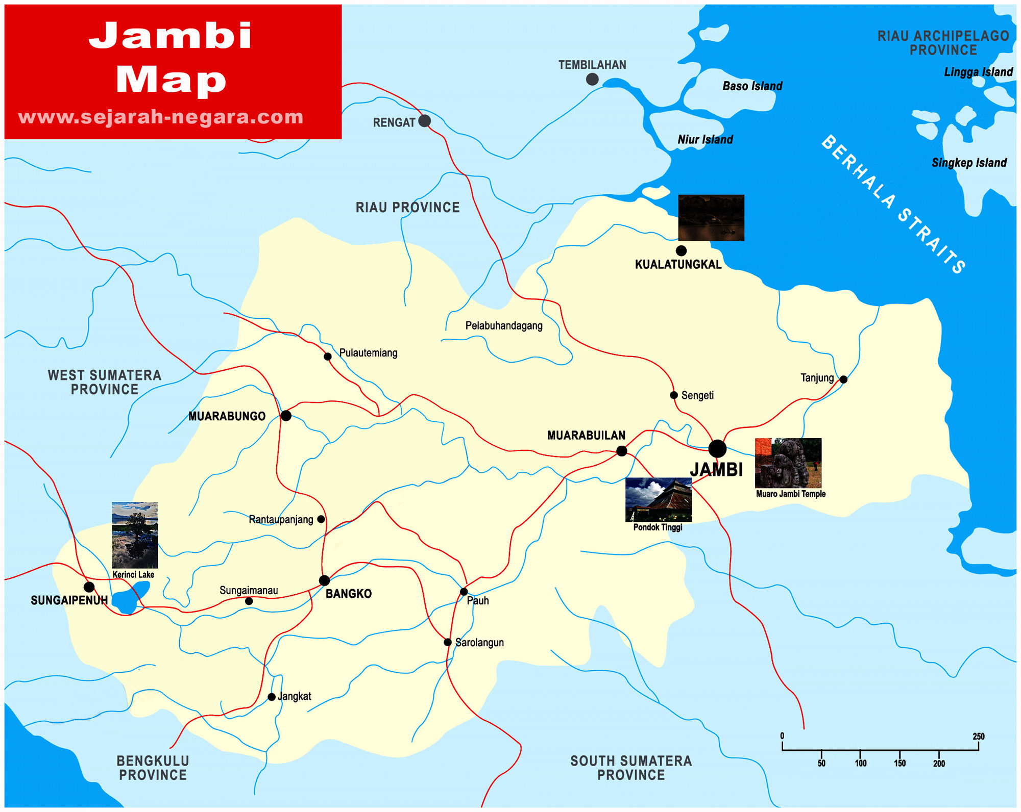 Jambi Map High Resolution