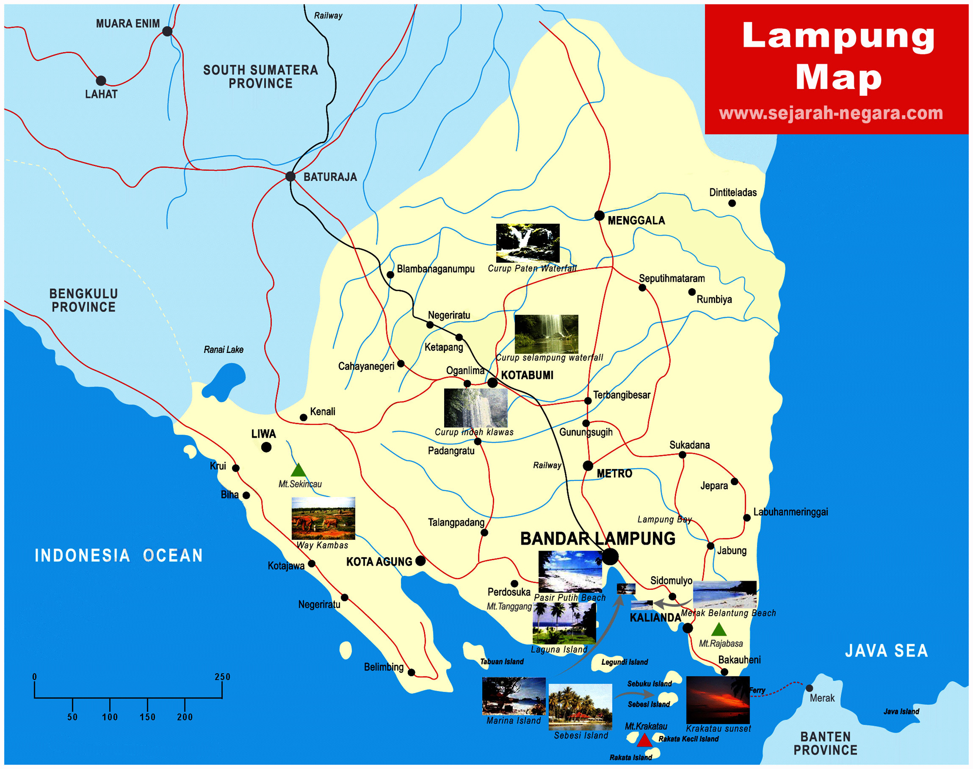Lampung Map High Resolution