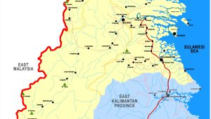 north kalimantan map