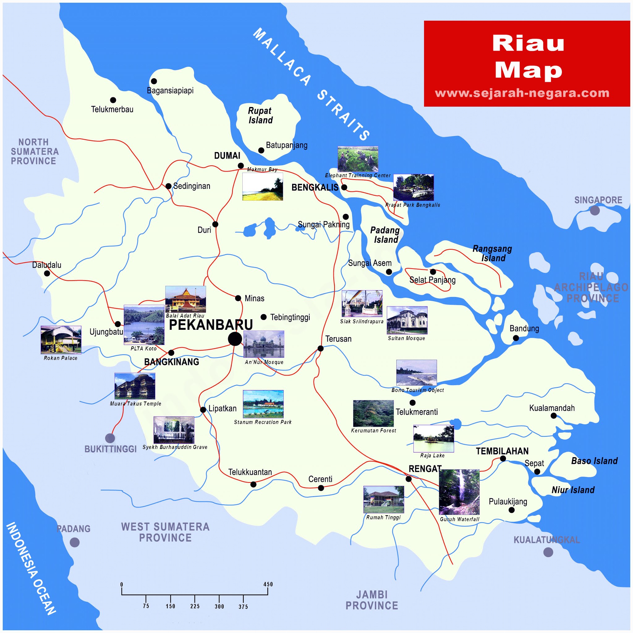 Riau Map High Resolution