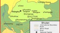 Bhutan Map HD