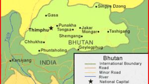 Bhutan Map HD