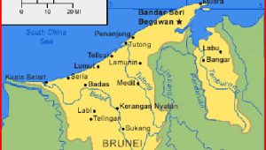 Brunei Map HD