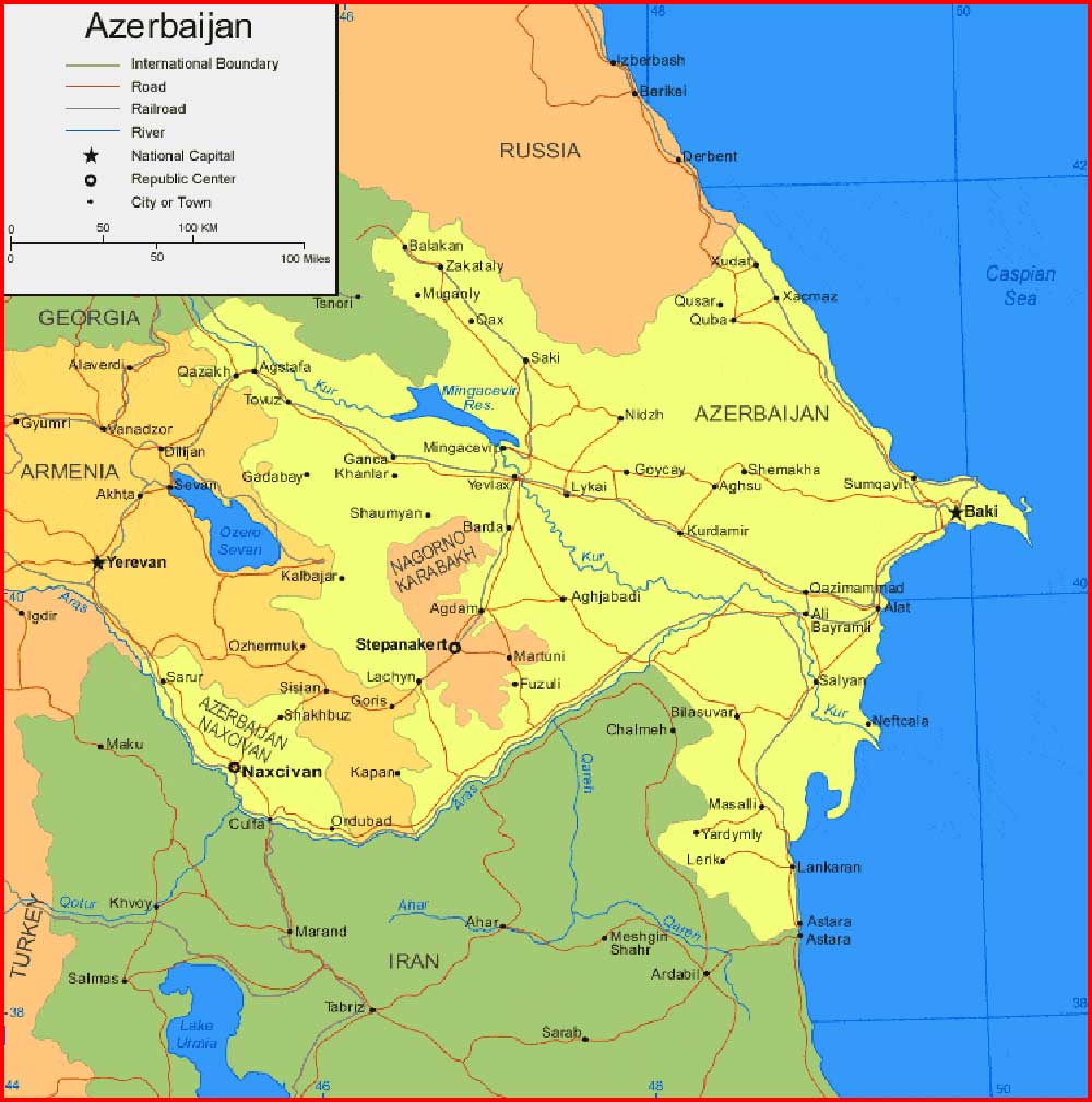 Azerbaijan Map