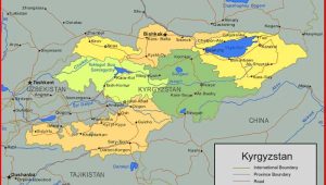 Peta Kyrgyzstan