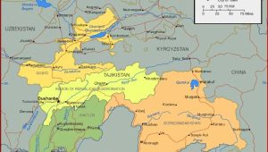 Peta Tajikistan
