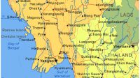 Peta wilayah Negara Burma HD