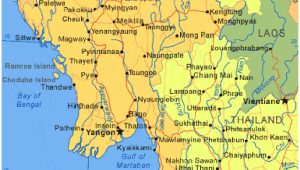 Peta wilayah Negara Burma HD