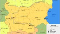 Peta wilayah negara Bulgaria HD