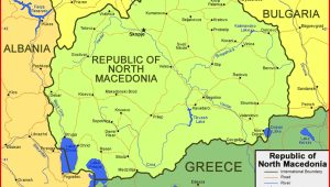 Republic of North Macedonia Map High Resolution
