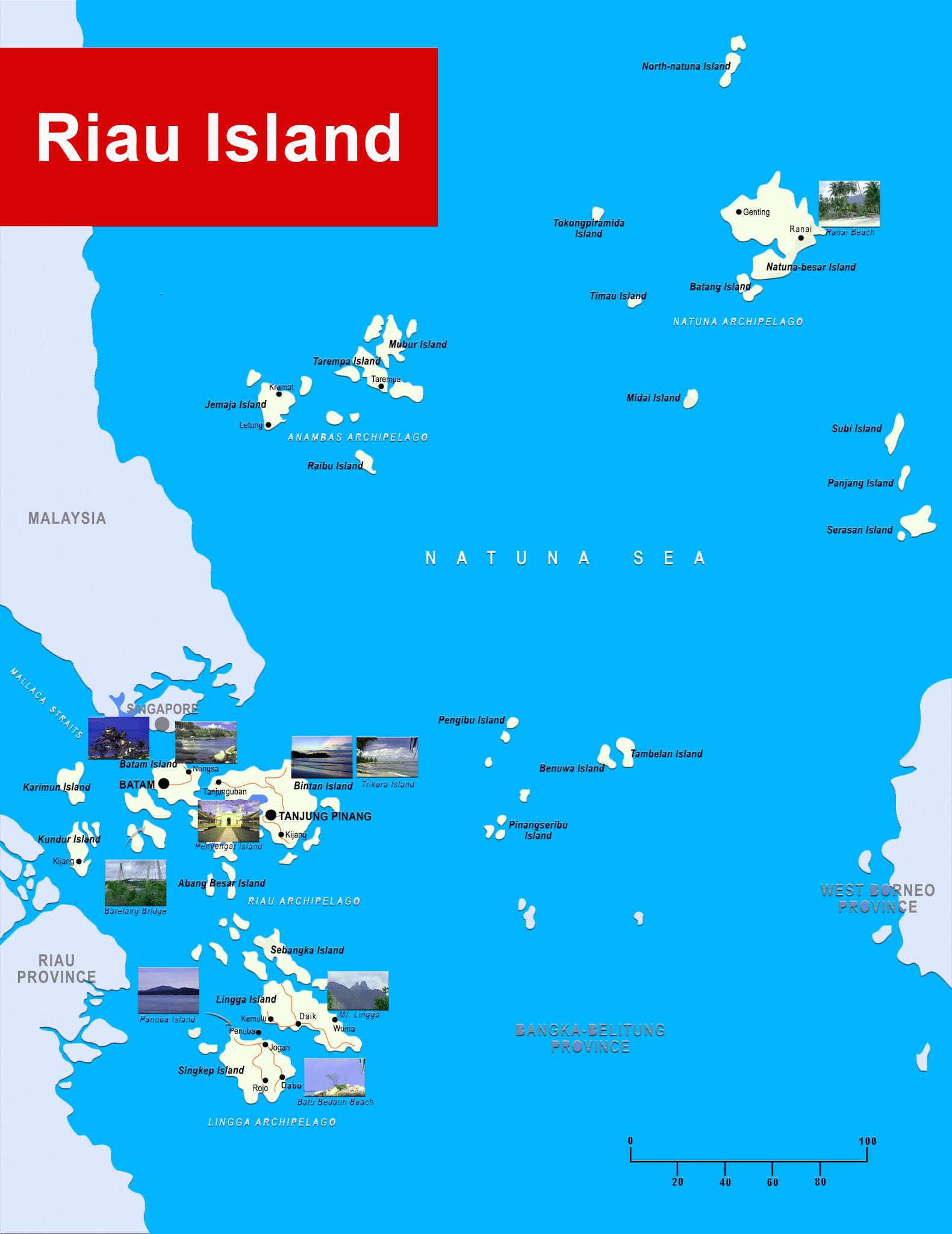 Riau Island Map