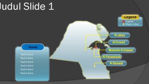 Slide 1 Template PPT Peta Kuwait