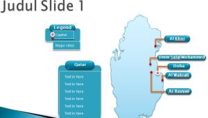Slide 1 Template PPT Peta Qatar