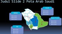 Slide 1 Template Powerpoint Peta Arab Saudi