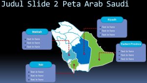 Slide 1 Template Powerpoint Peta Arab Saudi