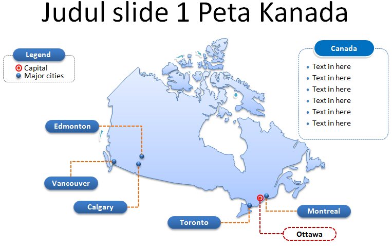 Template Powerpoint Peta Kanada