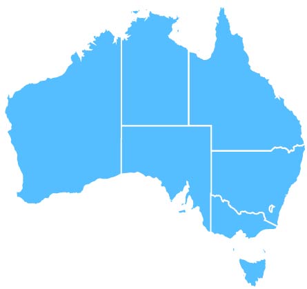 Australia JPG map