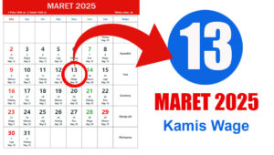 Tanggal 13 Maret 2025