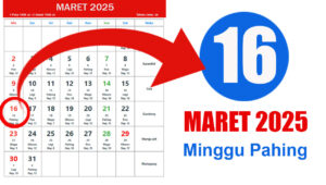 Tanggal 16 Maret 2025