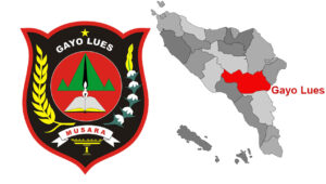 lambang dan peta letak Kabupaten Gayo Lues