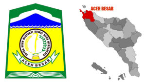 lambang dan peta letak aceh besar