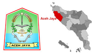 logo dan peta Aceh Jaya