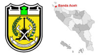 lambang dan peta letak Banda Aceh