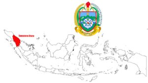 logo dan peta letak Sumatera Utara