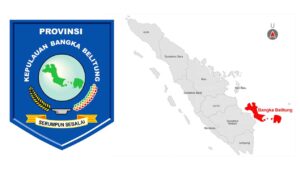 logo dan peta letak bangka belitung