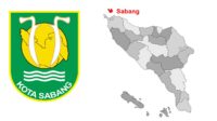 logo dan peta letak kota sabang