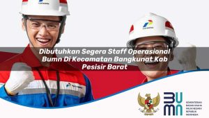 dibutuhkan segera staff operasional bumn di kecamatan bangkunat kab pesisir barat 1753848471