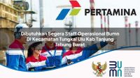 dibutuhkan segera staff operasional bumn di kecamatan tungkal ulu kab tanjung jabung barat 1753902996