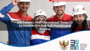 Job Vacancy Staff Operasional BUMN di Kecamatan Kiwirok, Kab. Pegunungan Bintang