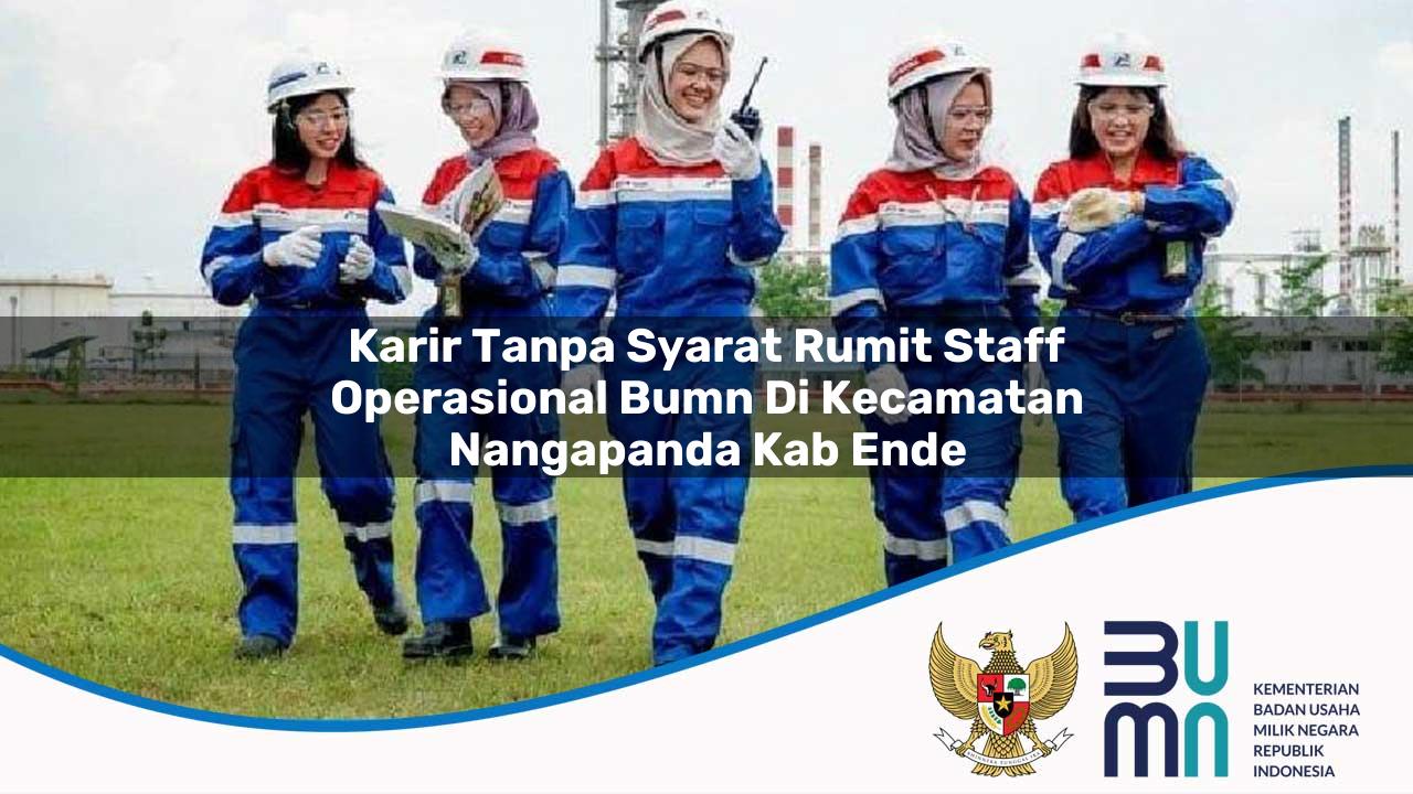 Karir Tanpa Syarat Rumit Staff Operasional BUMN di Kecamatan Nangapanda, Kab. Ende