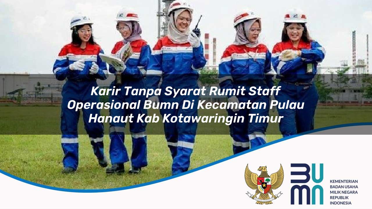 karir tanpa syarat rumit staff operasional bumn di kecamatan pulau hanaut kab kotawaringin timur 1753861637