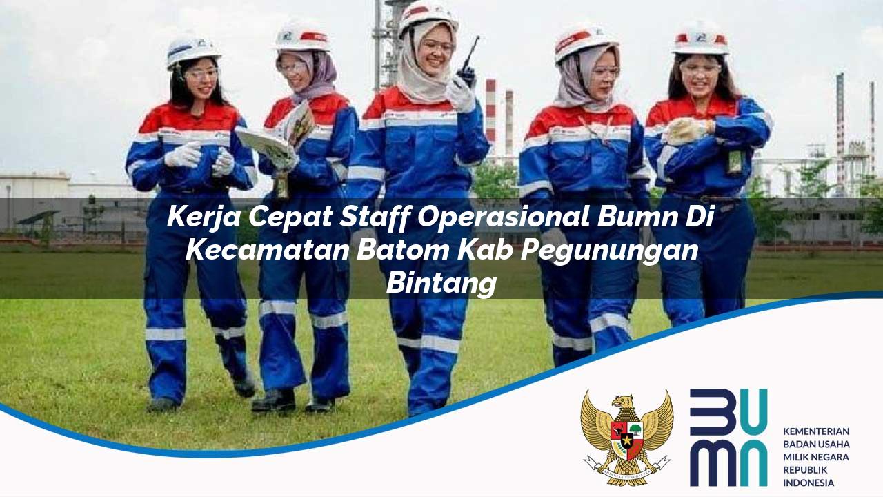 Kerja Cepat Staff Operasional BUMN di Kecamatan Batom, Kab. Pegunungan Bintang