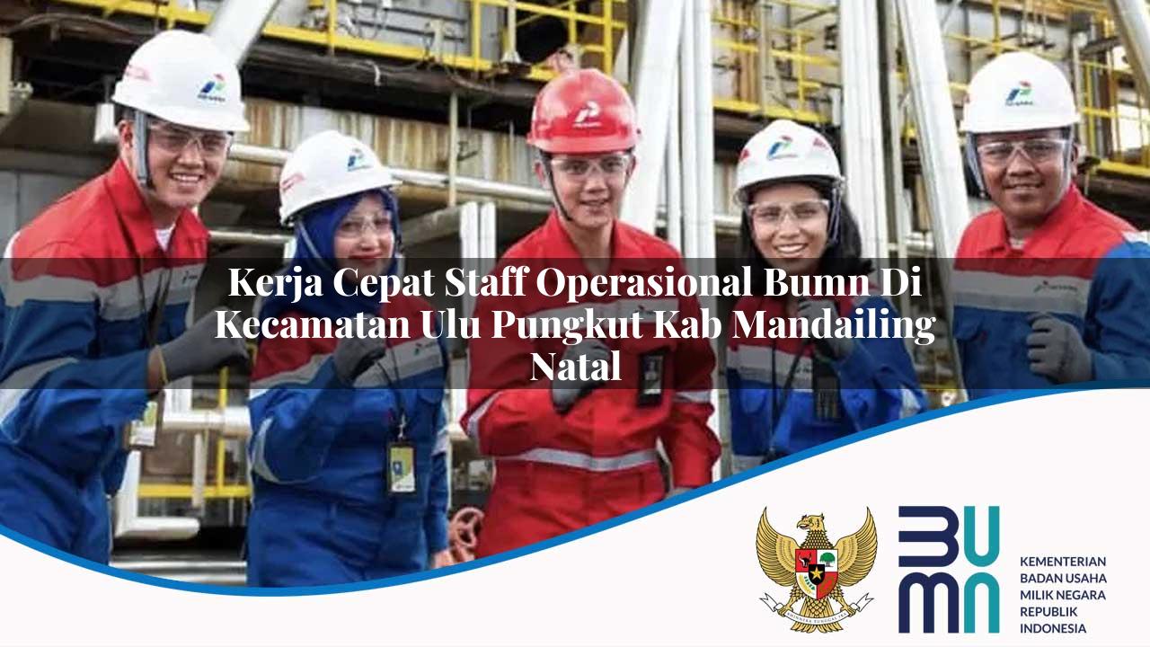 Kerja Cepat Staff Operasional BUMN di Kecamatan Ulu Pungkut, Kab. Mandailing Natal