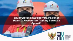 Kesempatan Kerja Staff Operasional BUMN di Kecamatan Tanjung Batu, Kab. Ogan Ilir