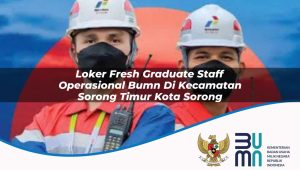 Loker Fresh Graduate Staff Operasional BUMN di Kecamatan Sorong Timur, Kota Sorong