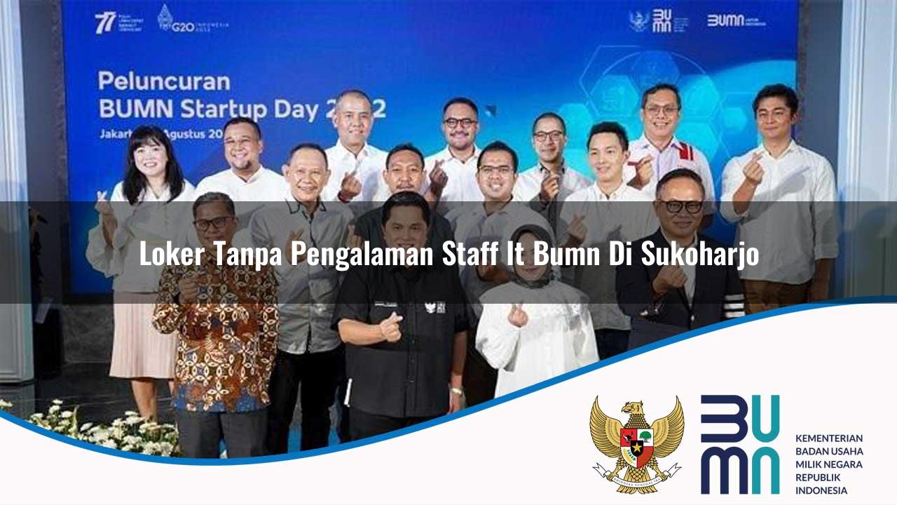 Loker Tanpa Pengalaman Staff IT BUMN di Sukoharjo 2025