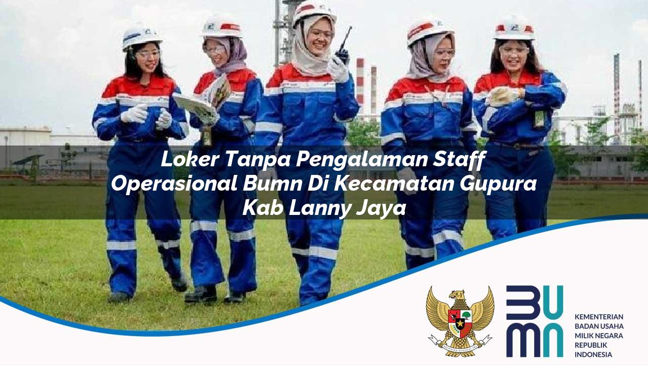 Loker Tanpa Pengalaman Staff Operasional BUMN di Kecamatan Gupura, Kab. Lanny Jaya