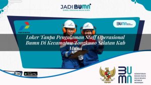 Loker Tanpa Pengalaman Staff Operasional BUMN di Kecamatan Tongkuno Selatan, Kab. Muna