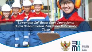 lowongan gaji besar staff operasional bumn di kecamatan pinu pahar kab sumba timur 1753816241