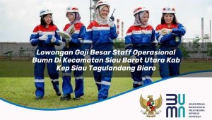 lowongan gaji besar staff operasional bumn di kecamatan siau barat utara kab kep siau tagulandang biaro 1753854930