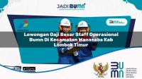 lowongan gaji besar staff operasional bumn di kecamatan wanasaba kab lombok timur 1753770941
