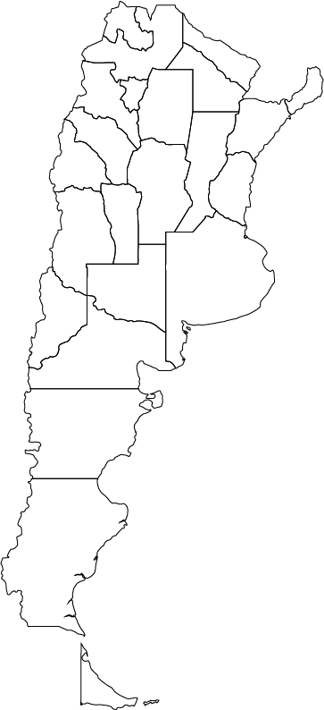 Argentina map PNG