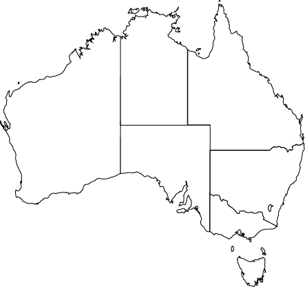 Australia GIF map