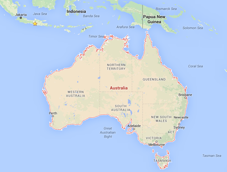 The flag of Australia