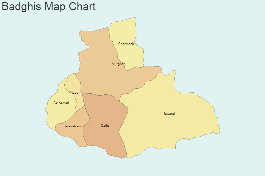 Badghis Map Chart and Blank Map